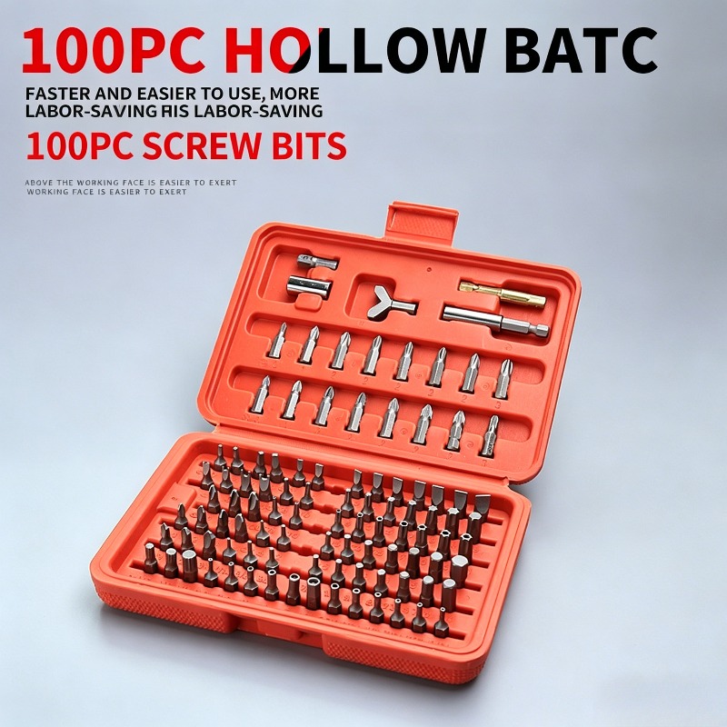 Tools Use In The Workshop - Kit de 100 embouts de tournevis,