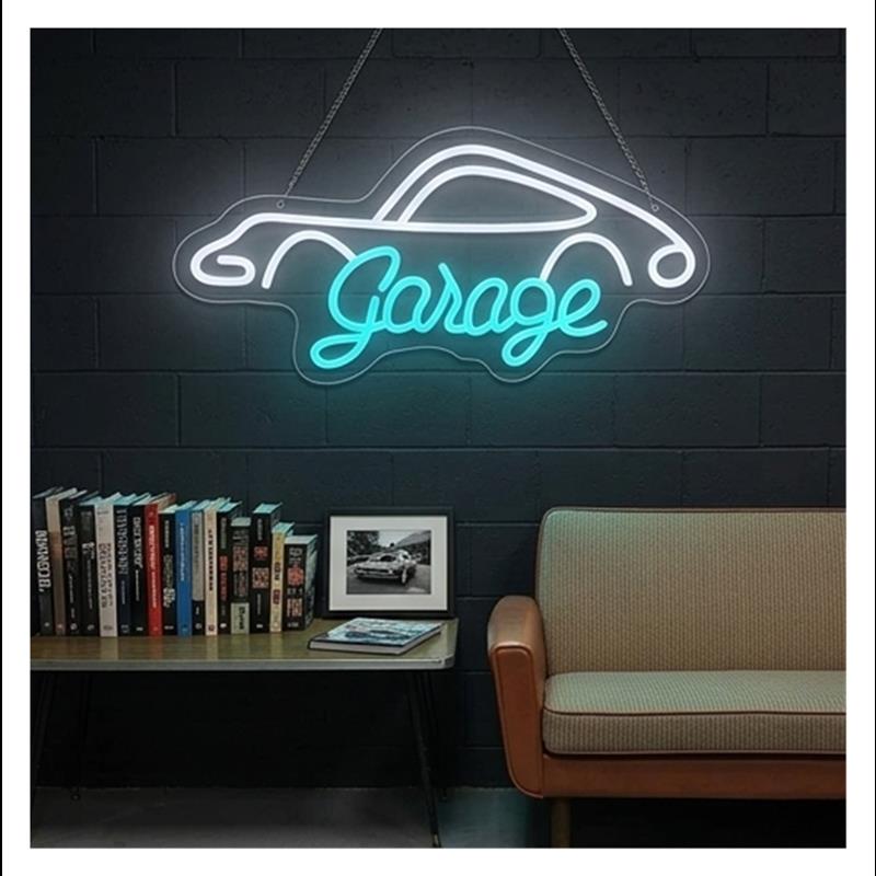 Panneau néon LED pour garage,  - Workshop Tools Wallpaper avis et prix
