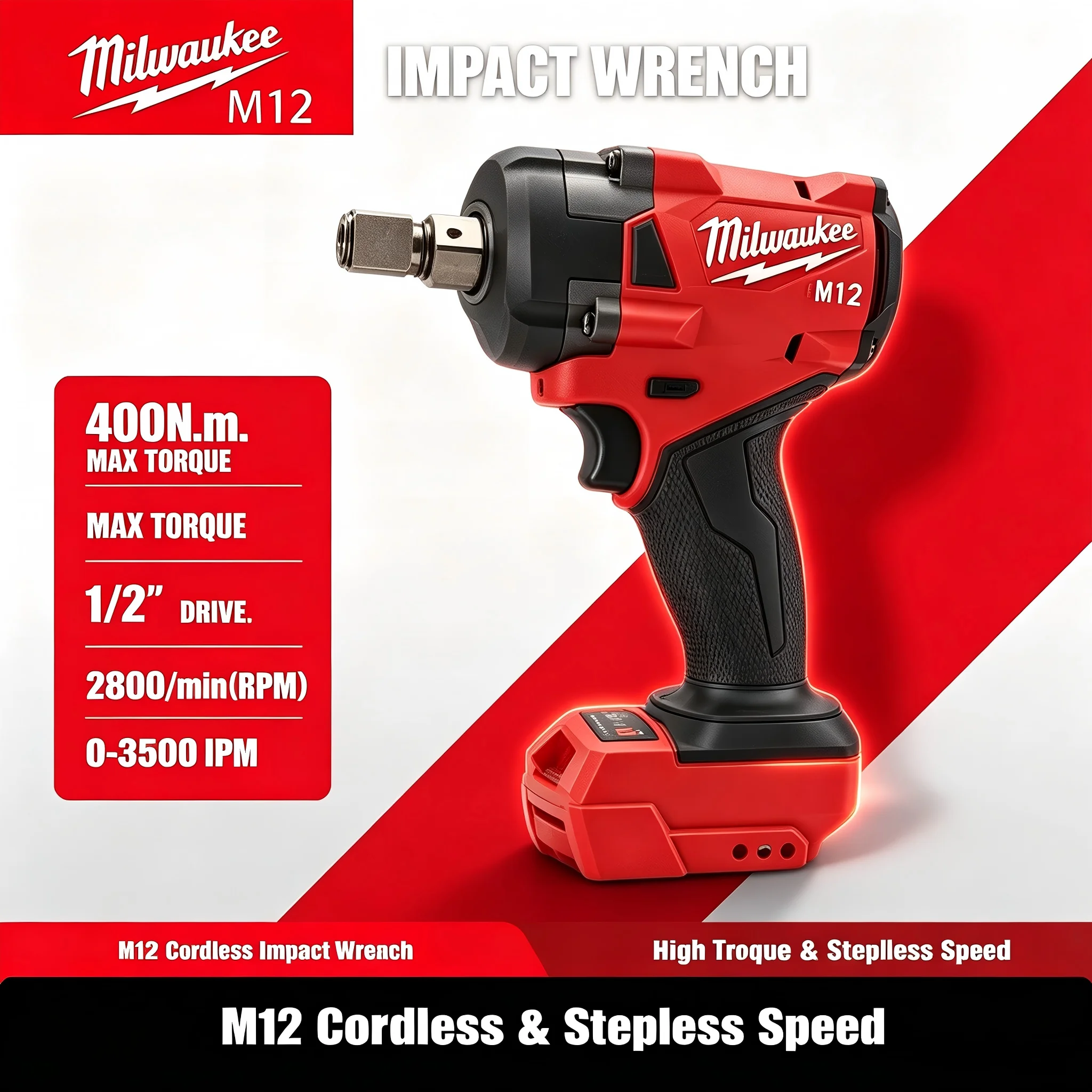 Clé à chocs électrique sans ba - Milwaukee Drill M12 Fuel avis et prix
