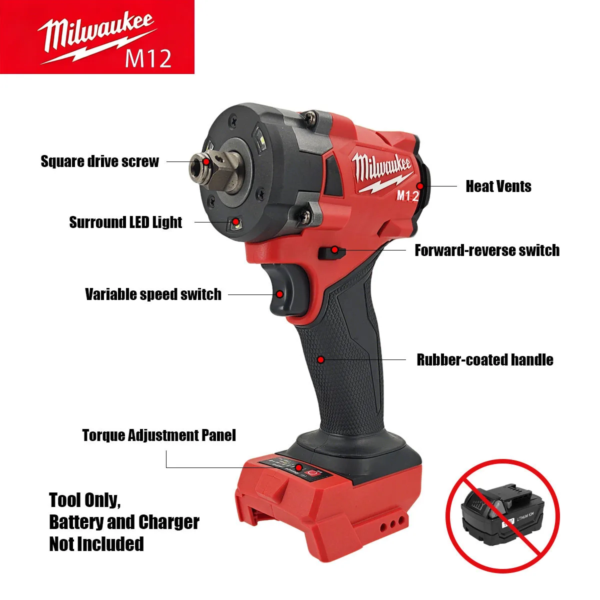 Clé à chocs électrique sans ba - Milwaukee Drill M12 Fuel avis et prix
