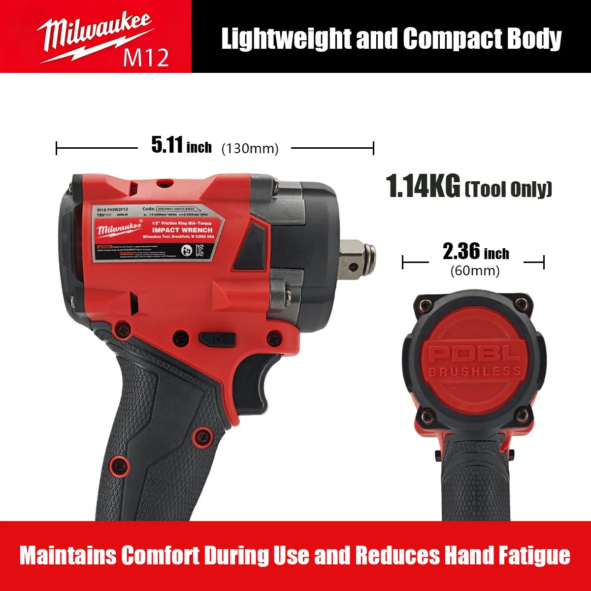 Clé à chocs électrique sans ba - Milwaukee Drill M12 Fuel avis et prix