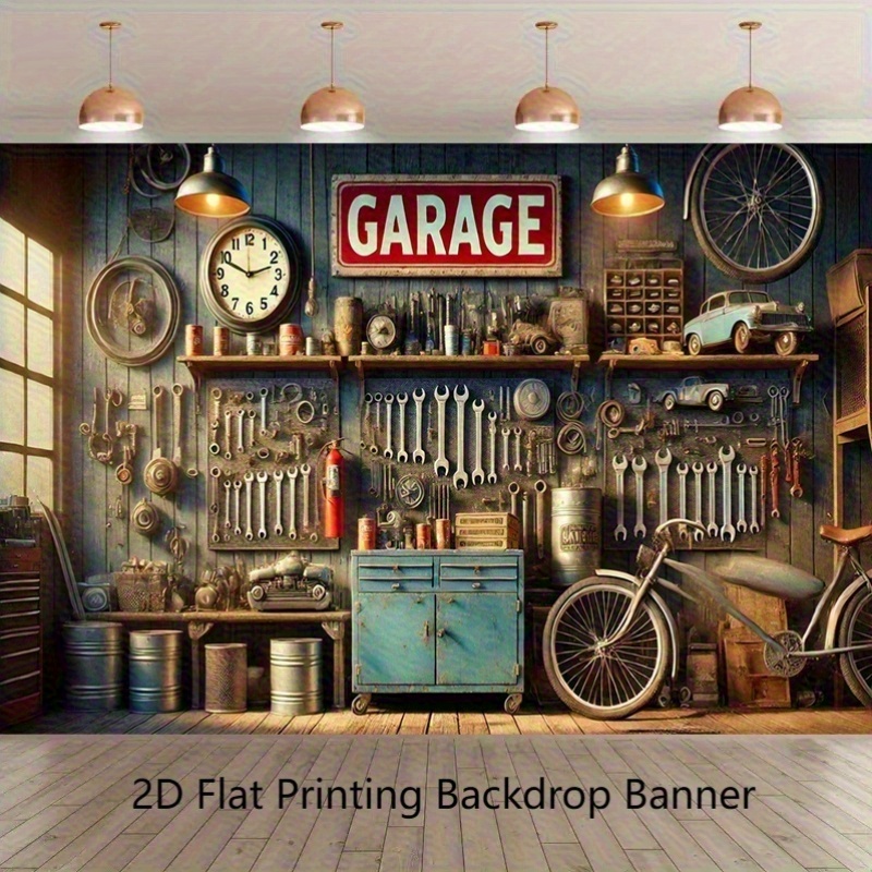 Bannière de fond pour garage i - Workshop Tools Wallpaper avis et prix